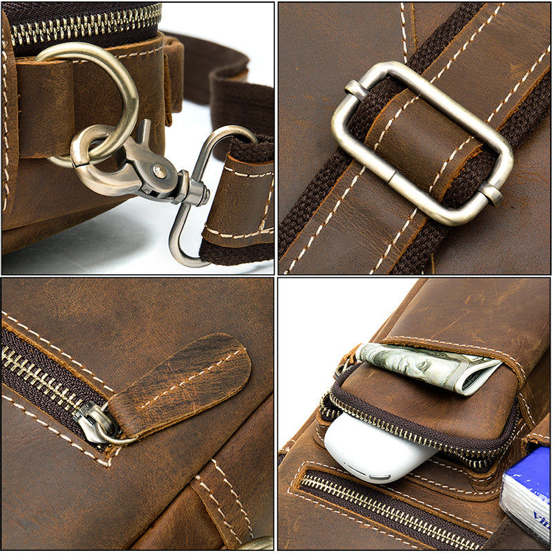 the Elite leather Companion Bag