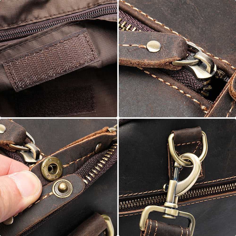 Crazy Horse Leather Travel Bag