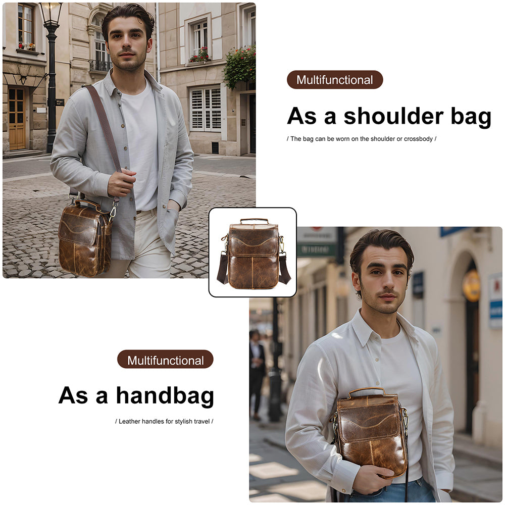 The Outlander-Premium Brown Leather Bag