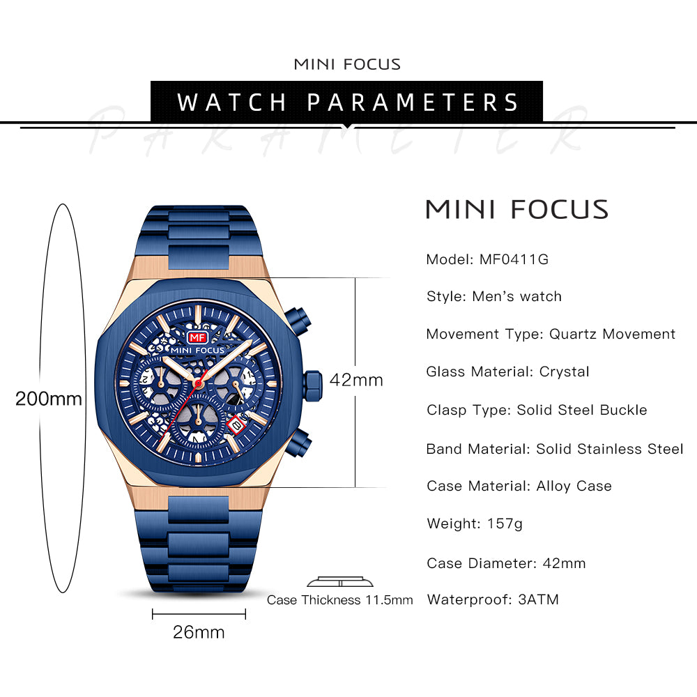 MINIFOCUS 0411G Chronograph Watch