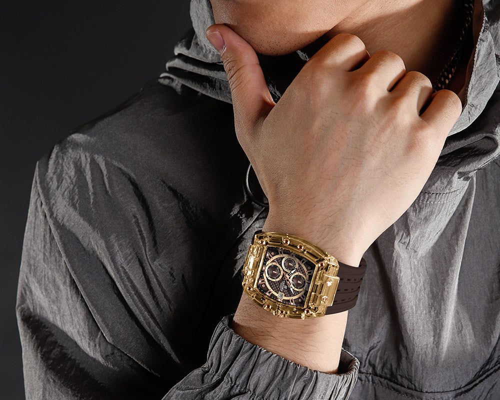 Naviforce NF7105 Sports Transparent Chronograph men watch