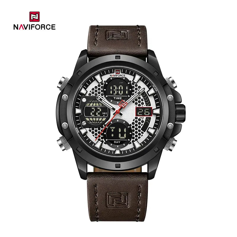 NNaviforce 9225 Men’s Multi-Function Genuine Leather Watch