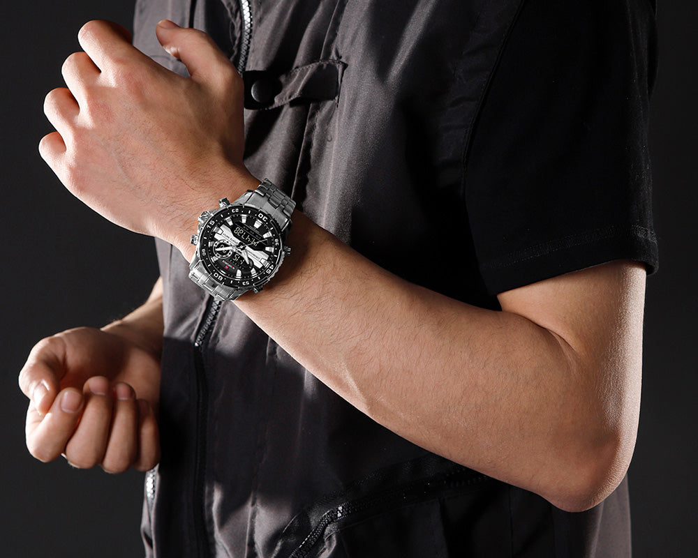 Naviforce 9234 Multi-Function Dual-Display Heavy Machinery Design Watch