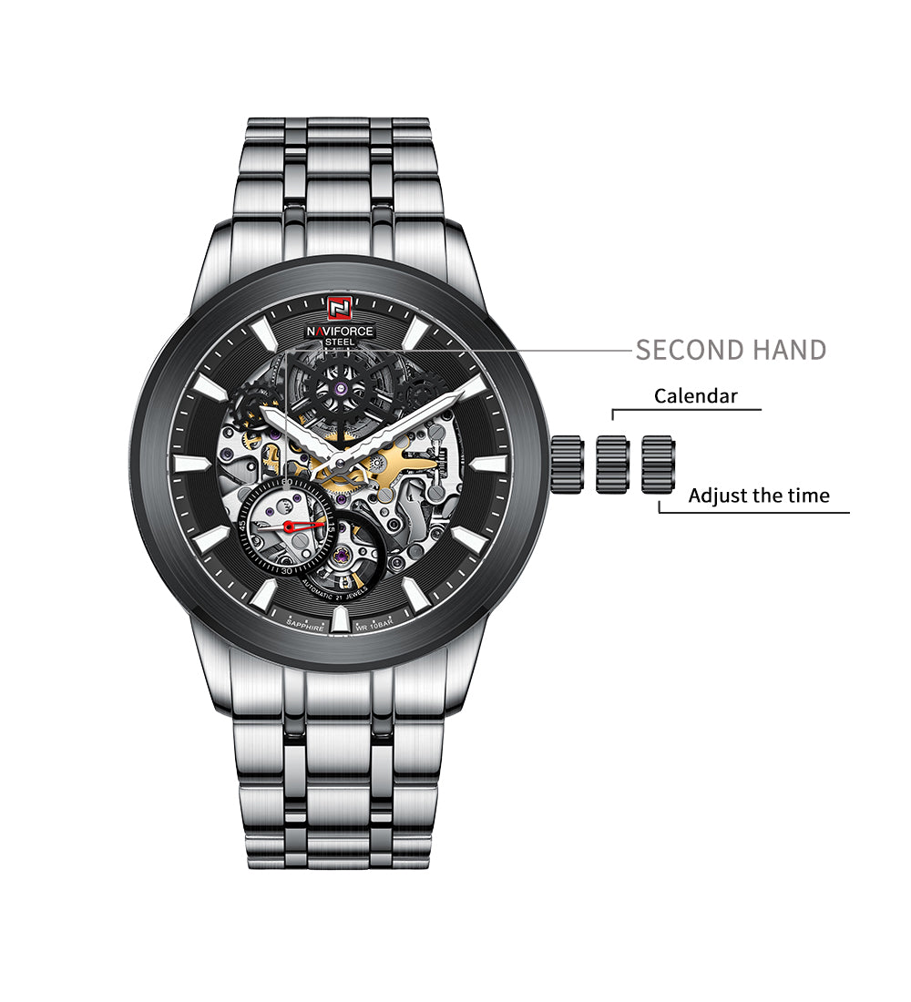 NAVIFORCE NFS1002 Business Casual Automatic Mechanical 100m Waterproof Watch