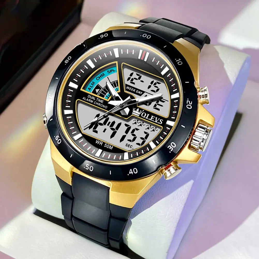 OLEVS 1110 Analog Digital Waterproof Luminous Men’s Watch