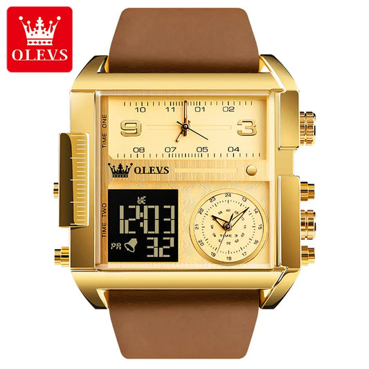 Olevs 1101 Digital Analog Square watch