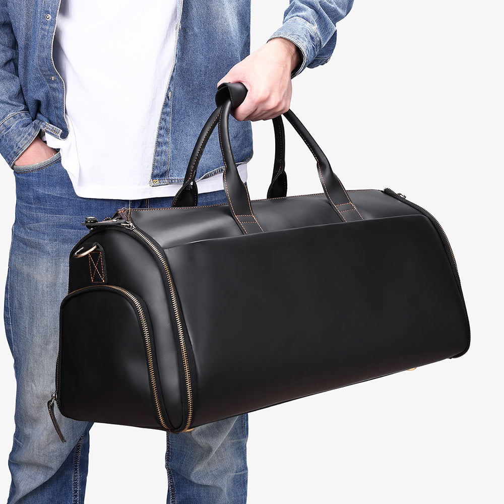 Crazy Horse Leather Travel Bag