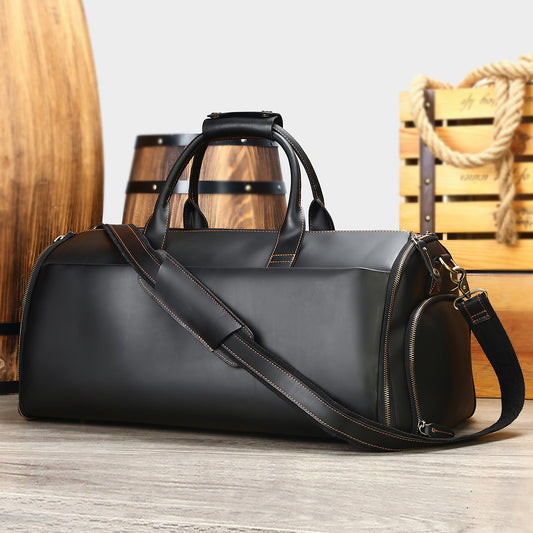 Crazy Horse Leather Travel Bag