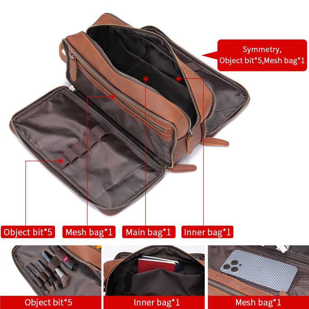 TriFold Pro leather clutch