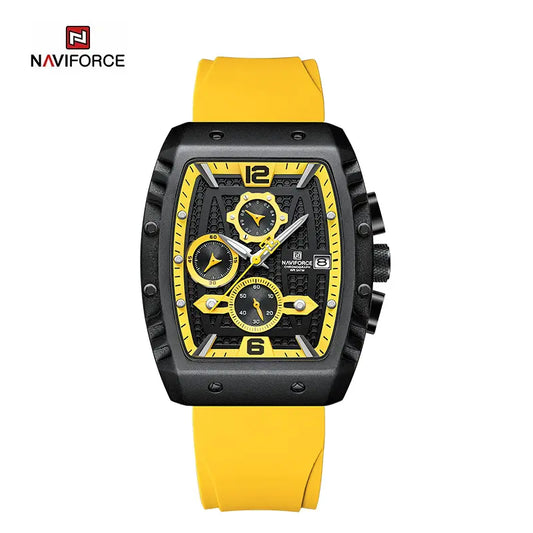 NAVIFORCE 8025 Colorful Square Case Chronograph Sport Watch