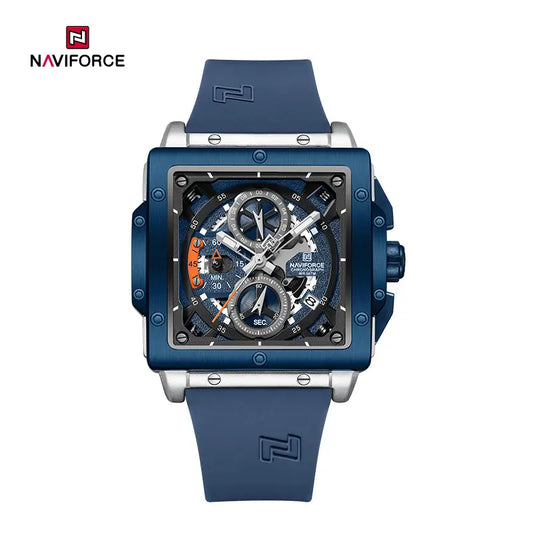 Naviforce 8064 Square Chronograph Men Watch