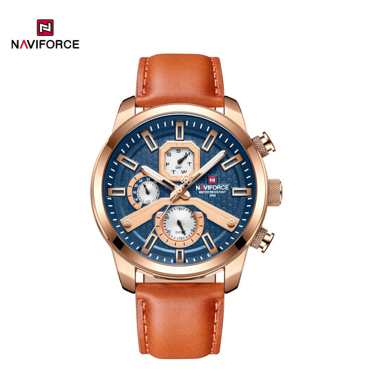 NAVIFORCE 9211L Quartz Sport Leisure Genuine Leather Watch