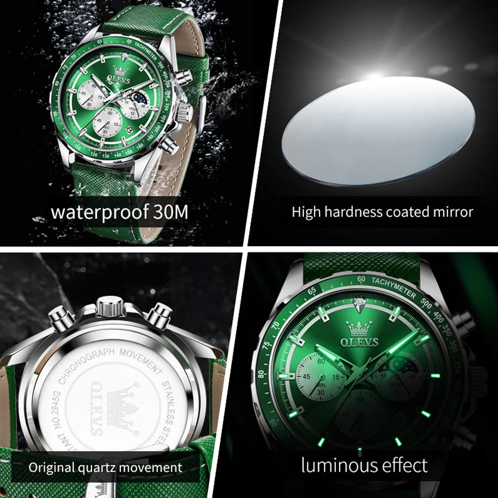 OLEVS 2945 Business Quartz Multifunctional Watch