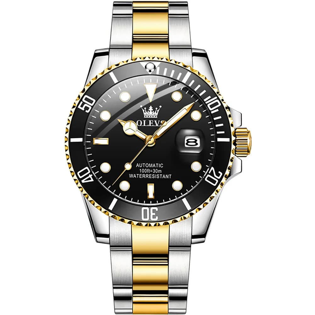 OLEVS 6650 Oyster St. Steel Bracelet Casual Men’s Watch